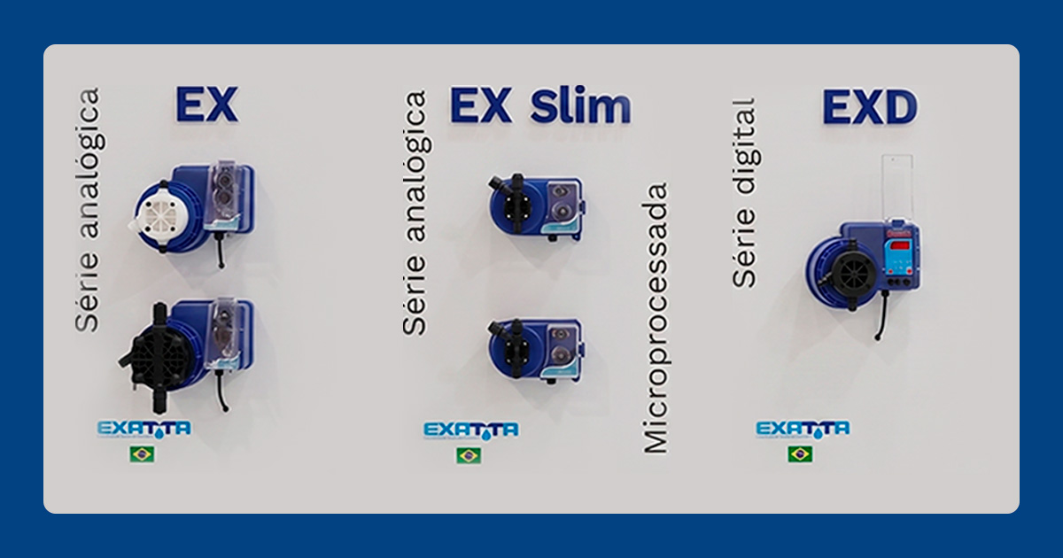 Bombas dosadoras digitais e analógicas Exatta Bombas dosadoras digitais e analógicas Exatta
