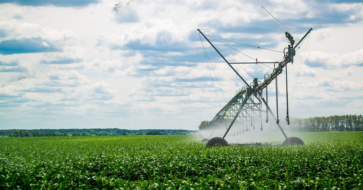 Consumo de água na agricultura